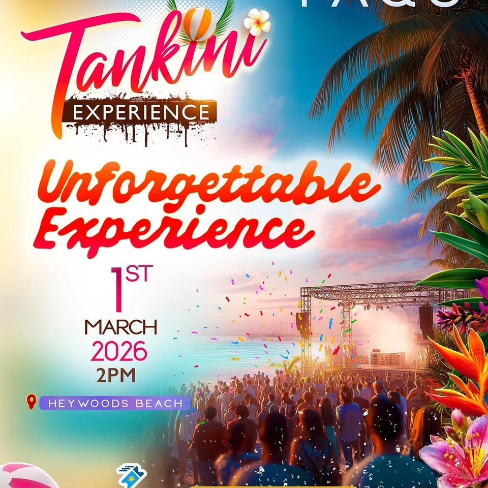 Event poster for Tankini Experience: WAVES (Beach Experience) x Aura Experience