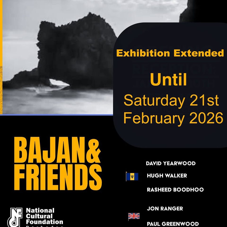 Event poster for Bajan & Friends Photographic Exhibition (Extended)