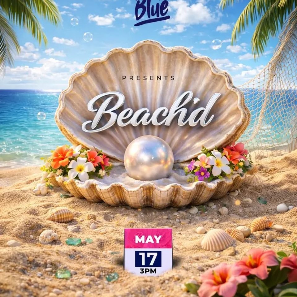 Event poster for Beachd (Into The Blue presents)