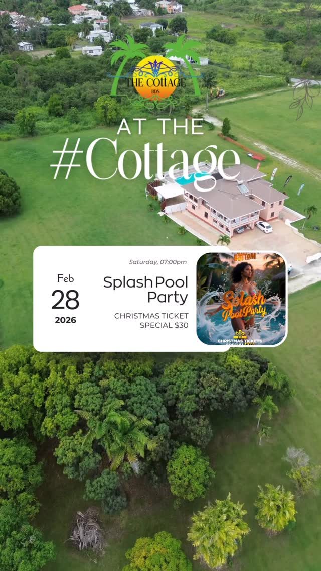 Event poster for Bikini Bottom Splash Pool Party