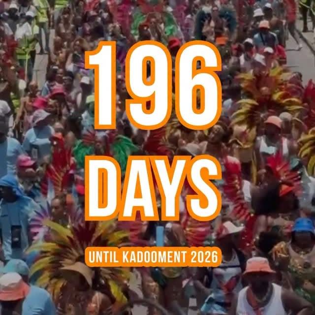 Event poster for Kadooment 2026 (Crop Over) Countdown