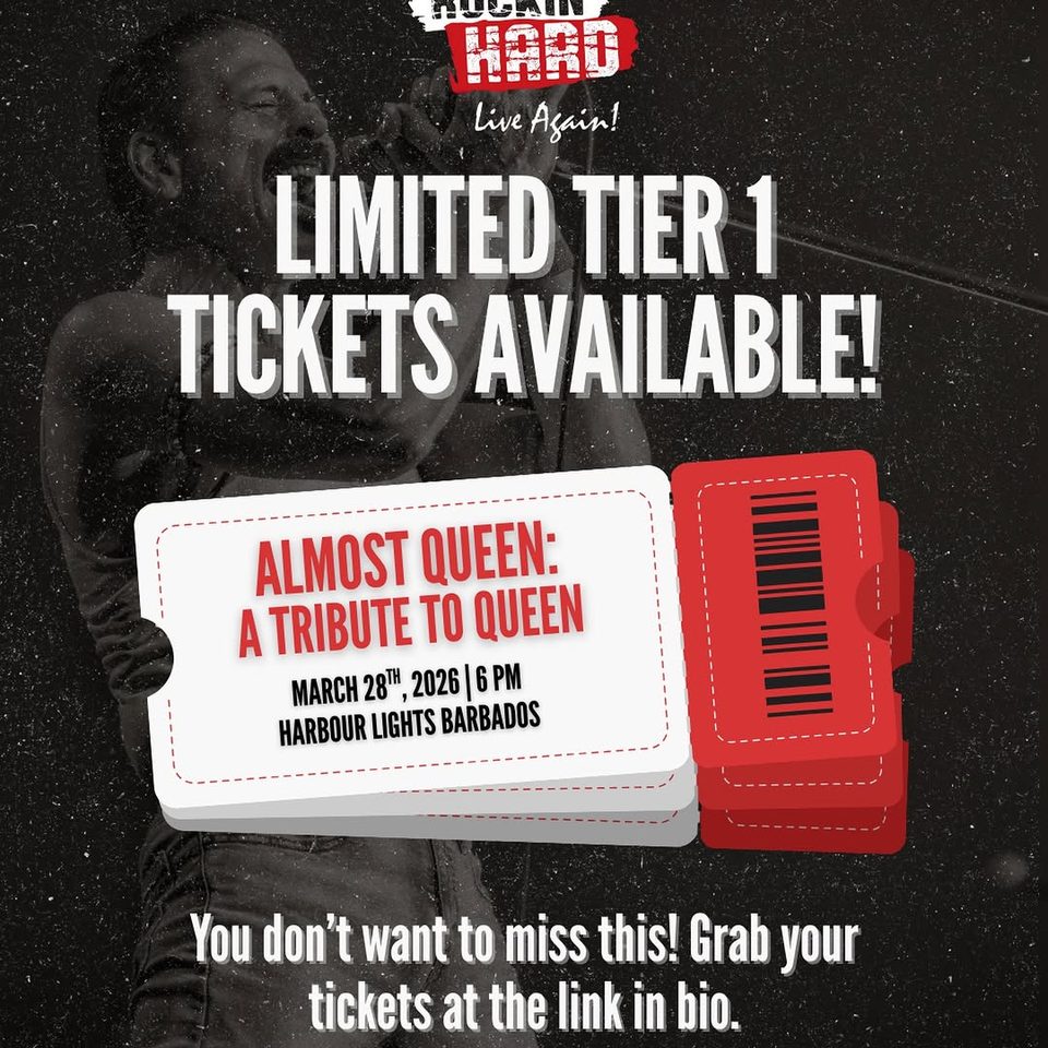 Event poster for Almost Queen: A Tribute to Queen (Rockin' Hard Live Again!)